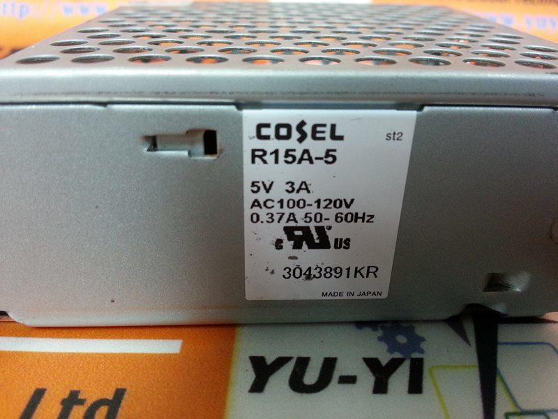 Cosel R15A-5 5V 3A AC 100-120V Power Supply 