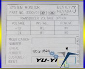 Bently Nevada 3300 01 01 00 System Monitor Module (2)