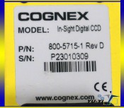 COGNEX 800-5715-1 IN SIGHT DIGITAL CCD REV. D WITH COSMICAR LENS, 80057151 (3)