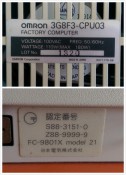 OMRON FC-9801X MODEL 21 / 3G8F3-CPU03 FC-985系列 (3)