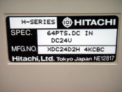 HITACHI H-SERIES 64PTS.DC IN DC24V XDC24D2H 4KCBC (3)
