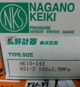 NKS AE10-143 PRESSURE SENSOR SWITCH GAUGE -NEW (3)