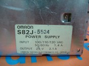 OMRON S82J-5524 INPUT 100/110/120VAC 1.4A OUTPUT 24V 2.1A (3)