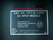(A-B PLC) Allen Bradley 1771 Programmable Controller CPU:1771-IA AC Input Module (2)