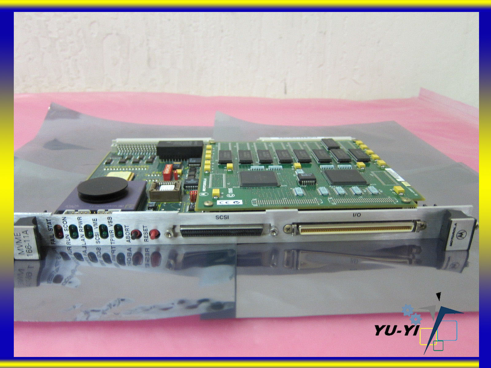 Motorola CPU MVME 166-11A Card, 01-W3179F 01-W3060F