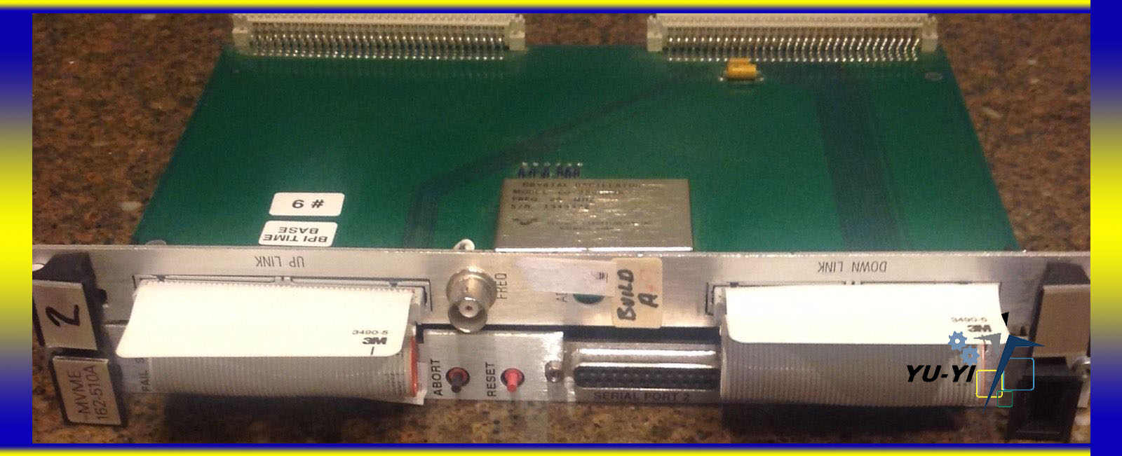 Motorola MVME card MVME162-510A pc board with crystal oscillator