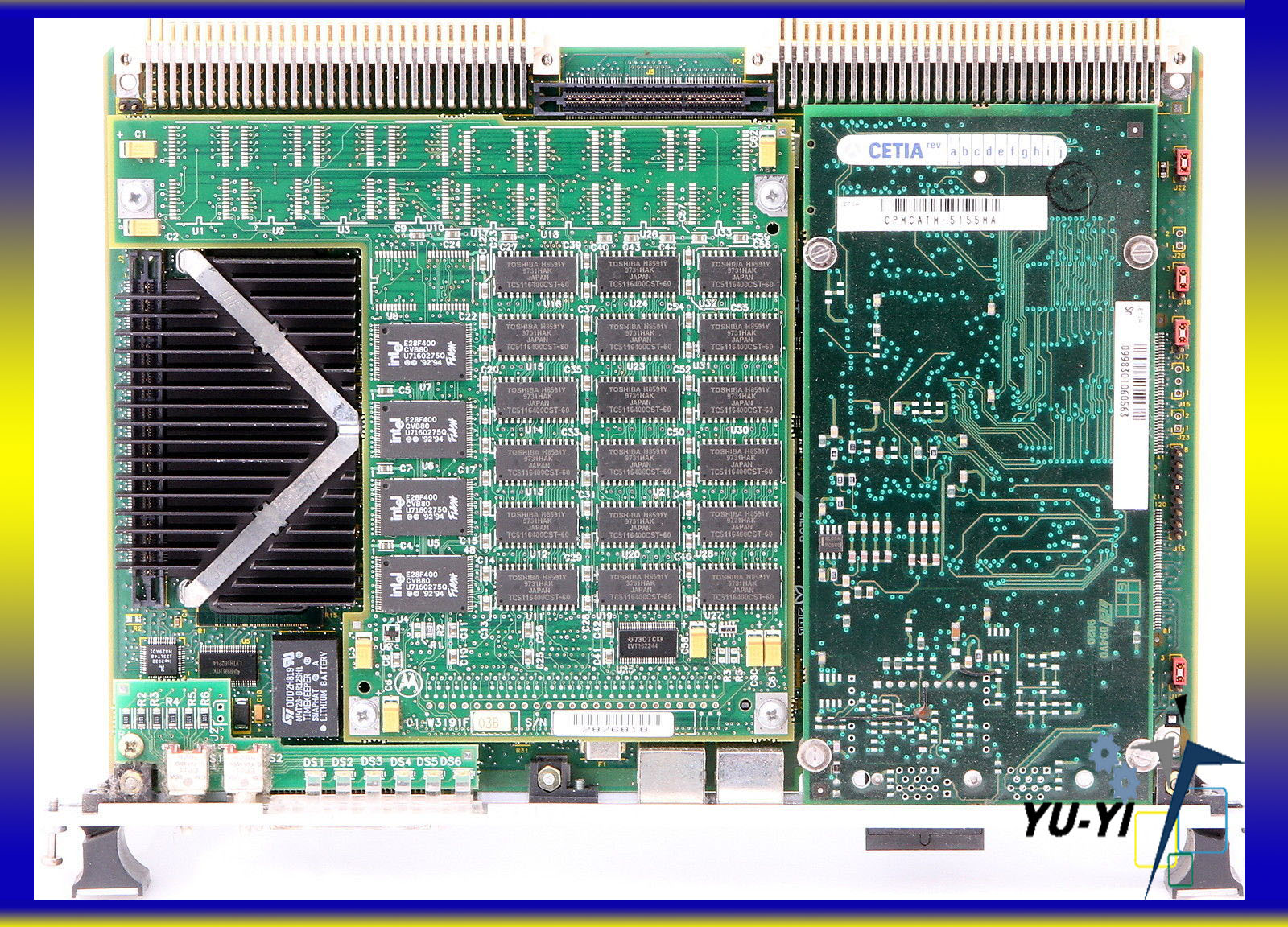 Motorola MVME2604-761 IO VME Single Board Computer with Cetia ATM155F Module