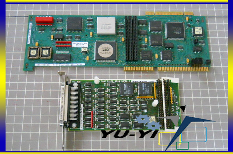Radisys Artic186 Model II ISA PCI Adapter Bluecrab Multiport with 8-port 53F2612