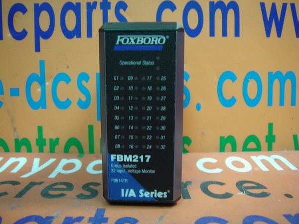 FOXBORO I/A Series P0914TR FBM217 Group Isolated 32 Input, Voltage Monitor