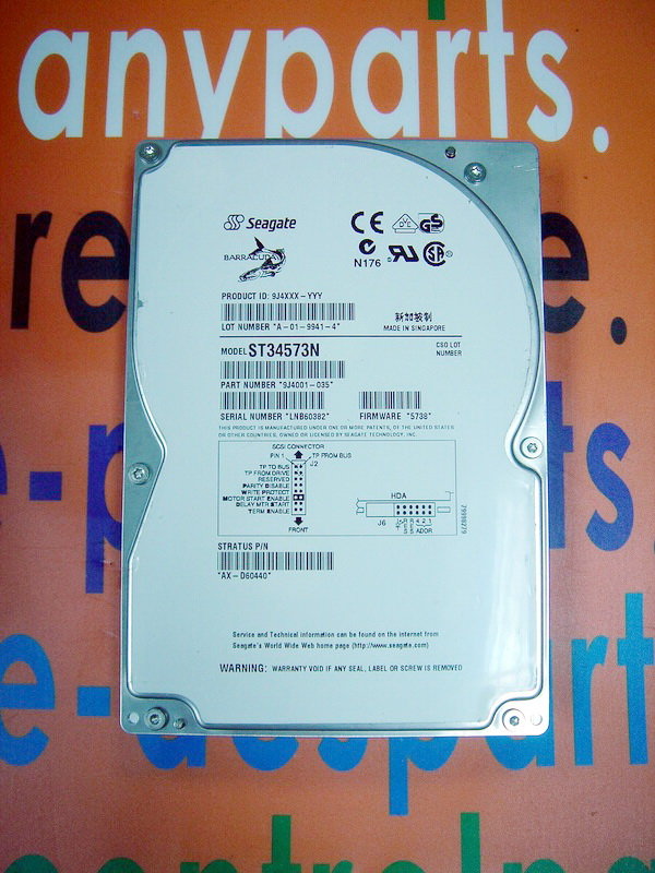 Seagate Hard Disk ST34573N / 9J4001-035 4.55GB 50PIN