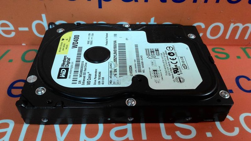 DISQUE DUR IDE Western Digital - WD400BB 75DEA0 - 40Gb - Tested EUR 30,00 - FR