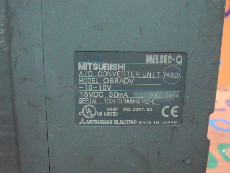 MITSUBISHI A/D CONVERTER UNIT Q68ADV - PLC DCS SERVO Control MOTOR 