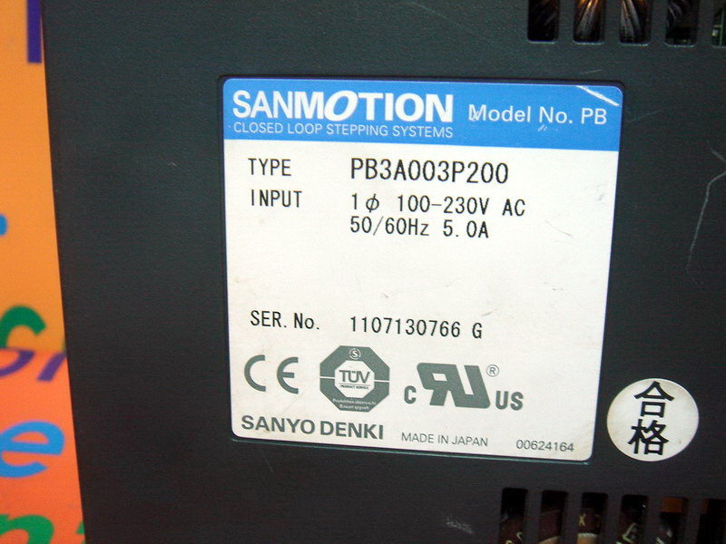 SANYO DENKI PB3A003P200 - PLC DCS SERVO Control MOTOR POWER SUPPLY 