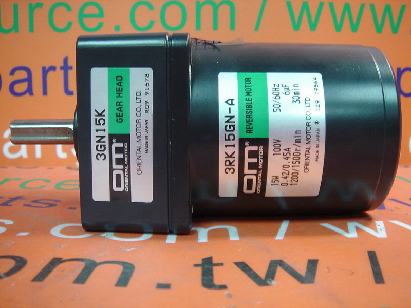 ORIENTAL REVERSIBLE MOTOR 3RK15GN-A w/ GEAR HEAD 3GN15K - 裕益科技自動化設備可程式 ...