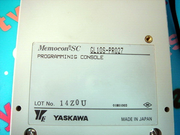 YASKAWA PLC MEMOCON-SC PRO27 PROGRAMMING CONSOLE GL10S-PR027 GL10S ...