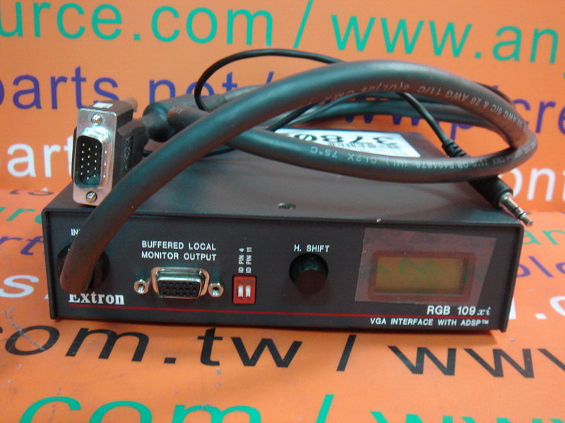 Extron Rgb109 EXTRON RGB 109XI VGA INTERFACE WITH ADSP - 裕益科技自動化設備可程式編碼器PLC分散式控制系統DCS
