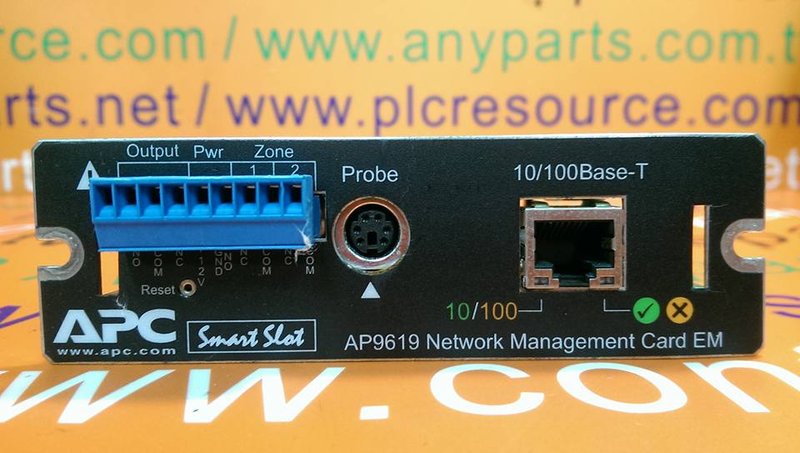 Apc In Networking APC NETWORK MANAGEMENT CARD EM AP9619 640-0826B-13 - PLC DCS SERVO ...