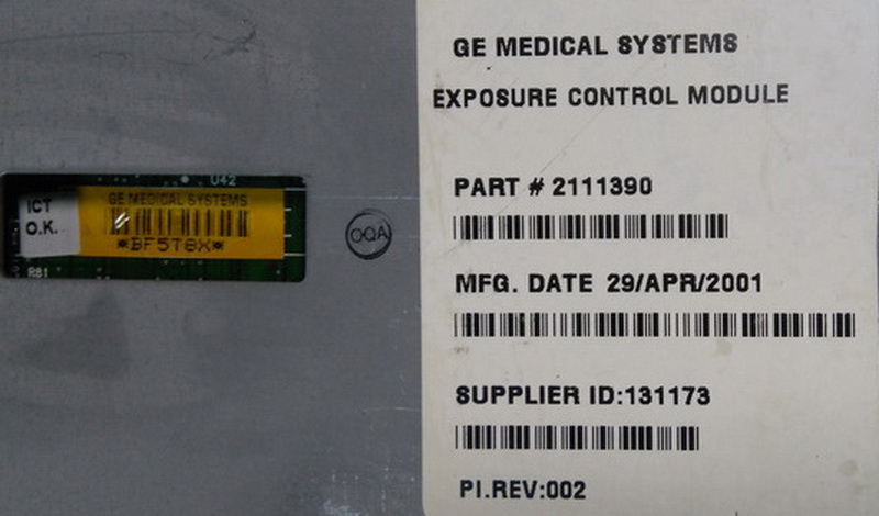 GE Exposure Control Module 2111390 - 裕益科技自動化設備可程式編碼器PLC分散式控制系統DCS