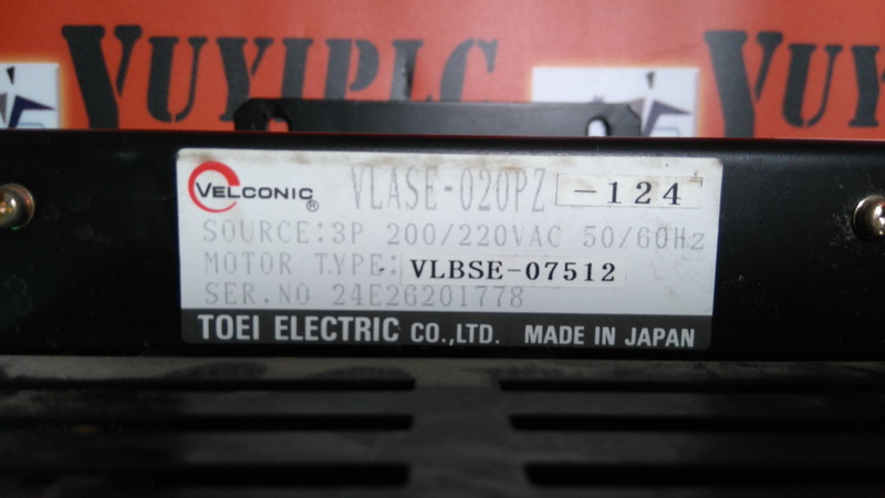 TOEI VELCONIC SERVO DRIVE VLASE-020PZ-124 - PLC DCS SERVO Control 