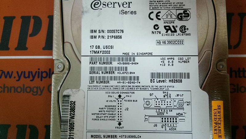IBM ST318305LC eSERVER xSERIES 17GB USCSI H.D. DRIVE (3)