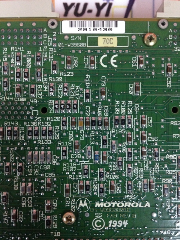 MOTOROLA 01-W3960B - 裕益科技自動化設備可程式編碼器PLC分散式控制系統DCS