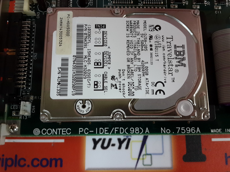 CONTEC PC-IDE/FD(98)A NO.7596A & IBM DJSA-2 - PLC DCS SERVO Control ...