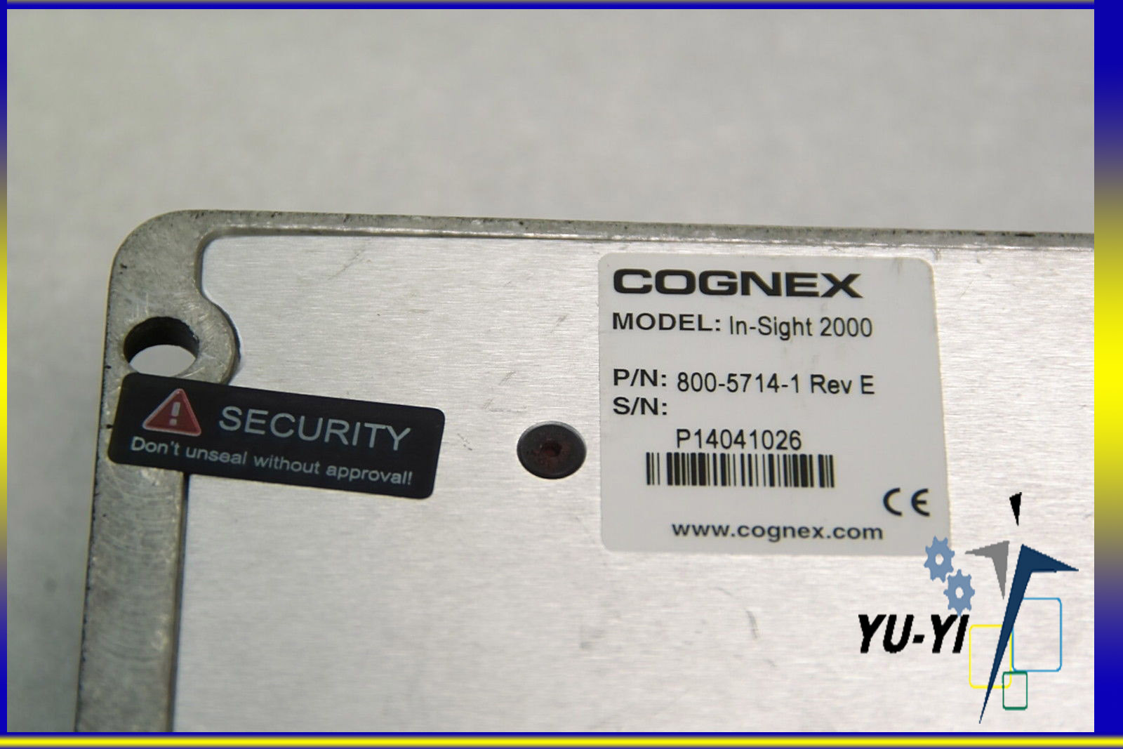 COGNEX In-Sight 800-5715-1 Rev K CCD for In-sight 2000
