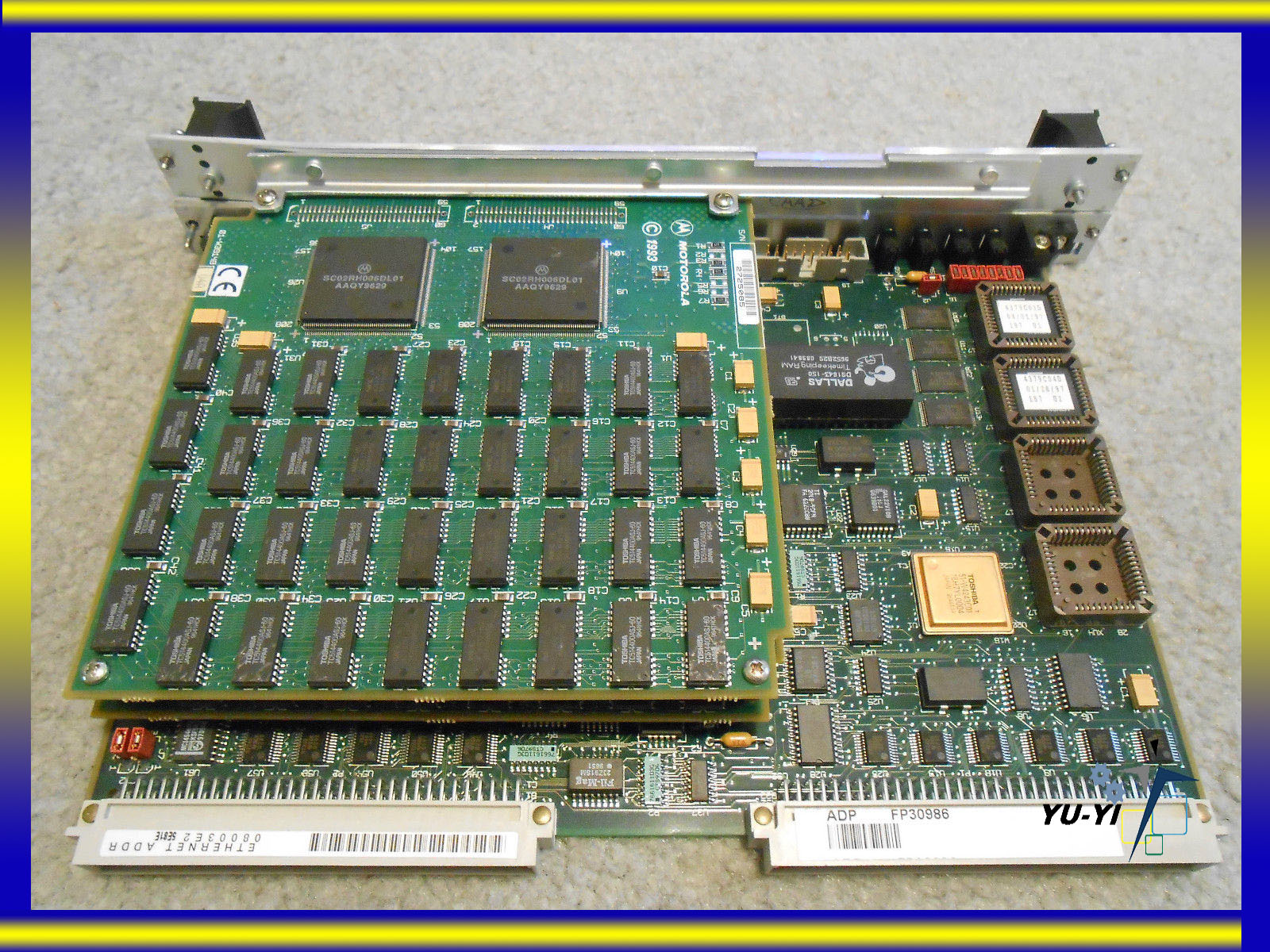 MOTOROLA MVME187-035B 88100 RISC CPU 33MHZ W 32KB CACHE, MMU, FPU, 64MB ...