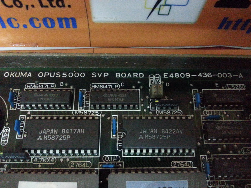 OKUMA OPUS 5000 SVP BOARD E4809-436-003-A - PLC DCS SERVO Control 