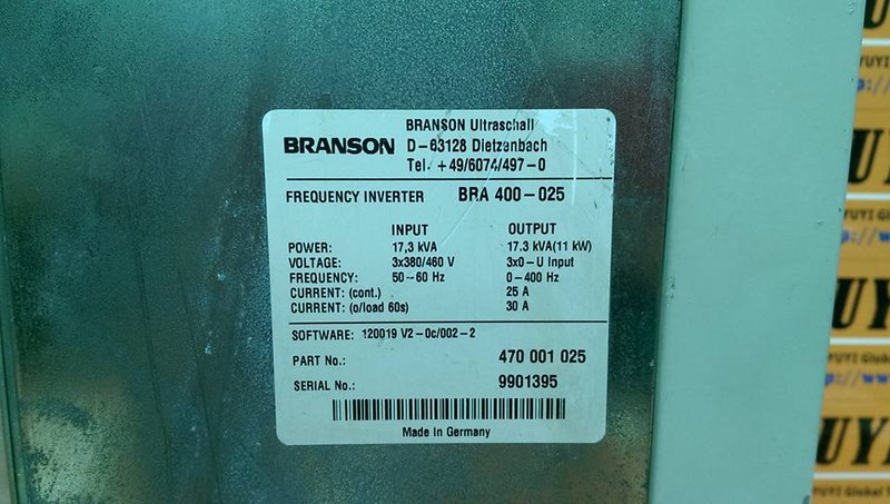 BRANSON FREQUENCY INVERTER BRA 400-025 (BRA400-025) (3)
