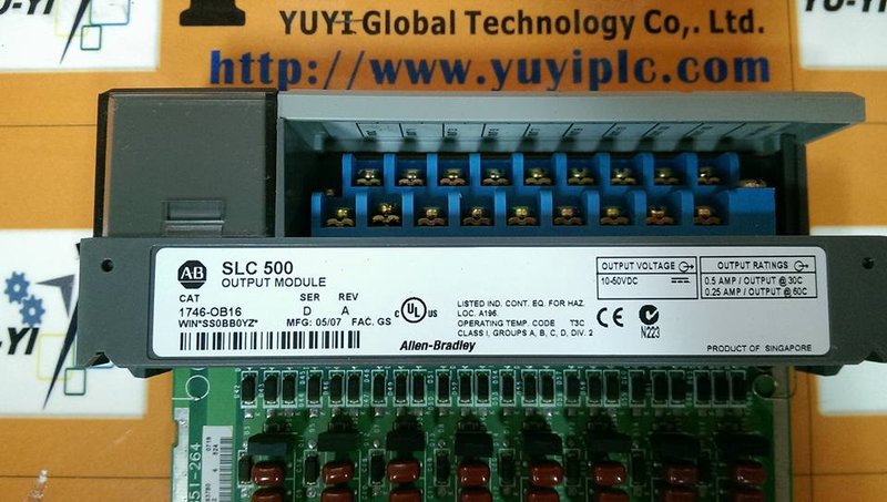 A-B SLC 500 1746-OB16 OUTPUT MODULE - 裕益科技自動化設備可程式編碼器PLC分散式控制系統DCS