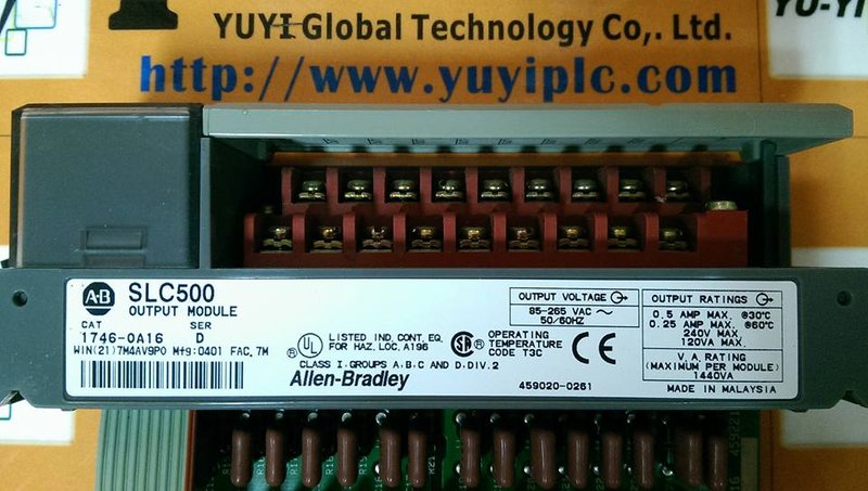 A-B SLC 500 1746-OA16 OUTPUT MODULE - 裕益科技自動化設備可程式編碼器PLC分散式控制系統DCS