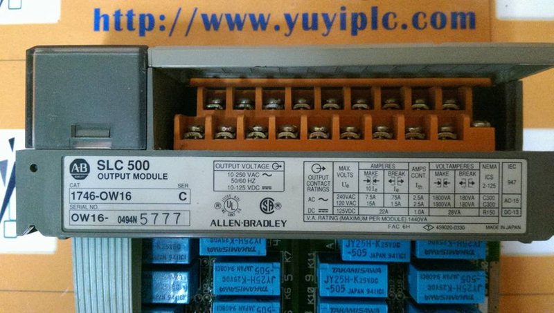 A-B SLC 500 1746-OW16 OUTPUT MODULE - 裕益科技自動化設備可程式編碼器PLC分散式控制系統DCS