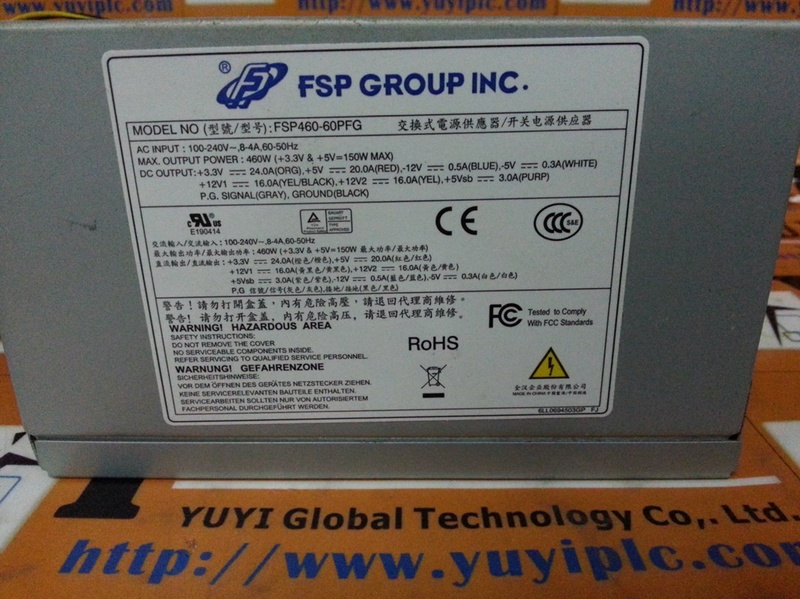 Fsp Power Module FSP FSP460-60PFG Switching Power Supply - 裕益科技自動化設備可程式編碼器PLC分散式控制系統DCS