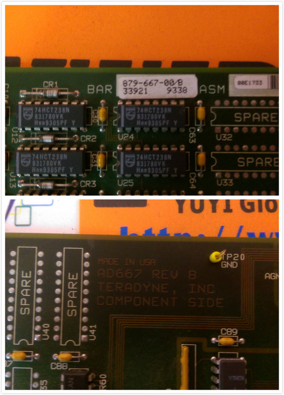 TERADYNE 879-667-00/B AD667 REV B PRINTED CIRCUIT - 裕益科技自動化設備可程式編碼器PLC ...