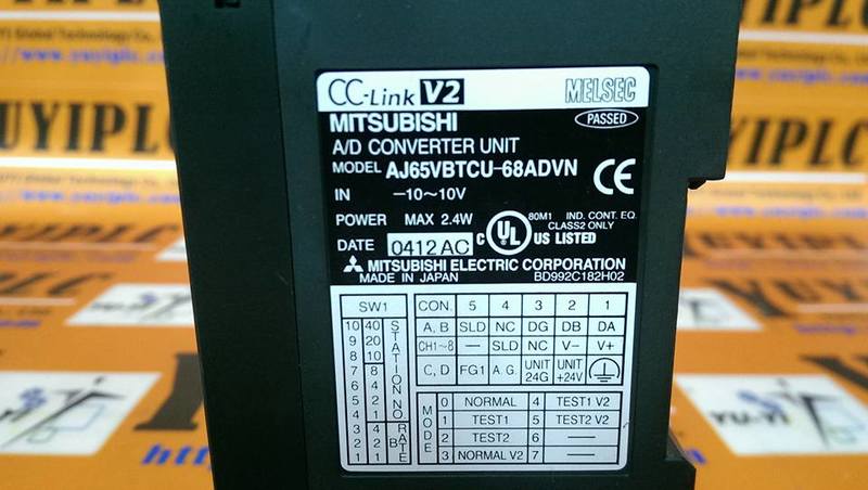 MITSUBISHI CC-LINK V2 A/D CONVERTER AJ65VBTCU-68ADVN - PLC DCS 