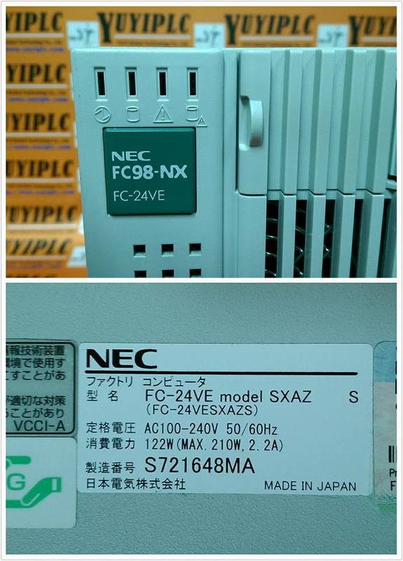 Nec Model Rsh2425 NEC FC98-NX FC-24VE MODEL SXAZ S - 裕益科技自動化設備可程式編碼器PLC分散式控制系統DCS
