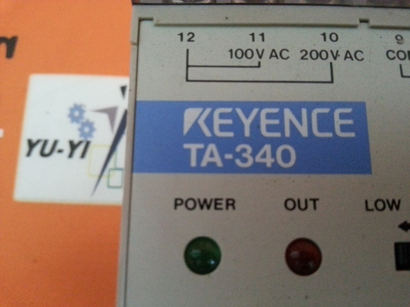 KEYENCE TA-340 SENSOR AMPLIFIER - PLC DCS SERVO Control MOTOR POWER ...