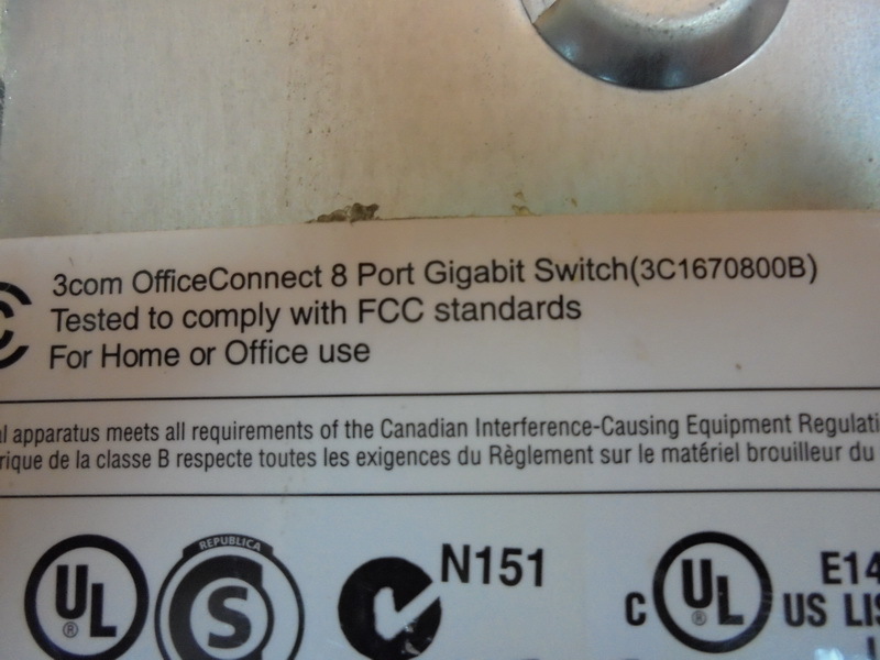 3COM 3C1670800B OFFICE CONNECT GIGABIT SWITCH - PLC DCS SERVO Control ...