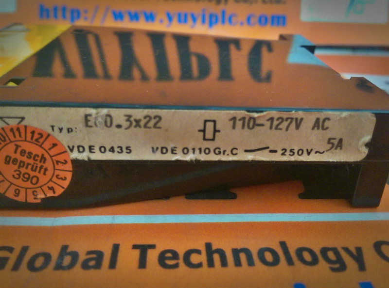 TESCH E60.3X22 SAFETY RELAY - PLC DCS SERVO Control MOTOR POWER SUPPLY ...