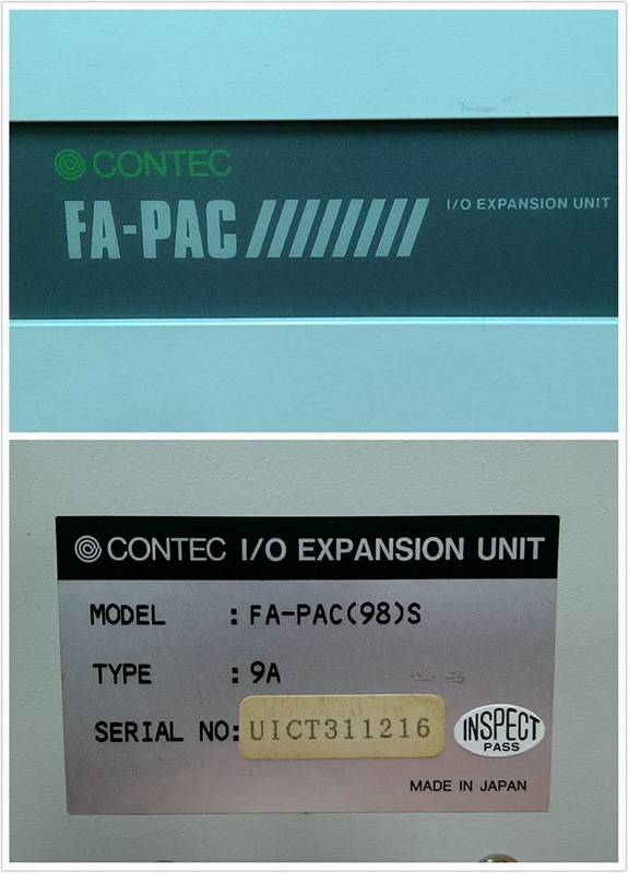 CONTEC FA-PAC(98)S I/O EXPANSION UNIT - PLC DCS SERVO Control MOTOR ...