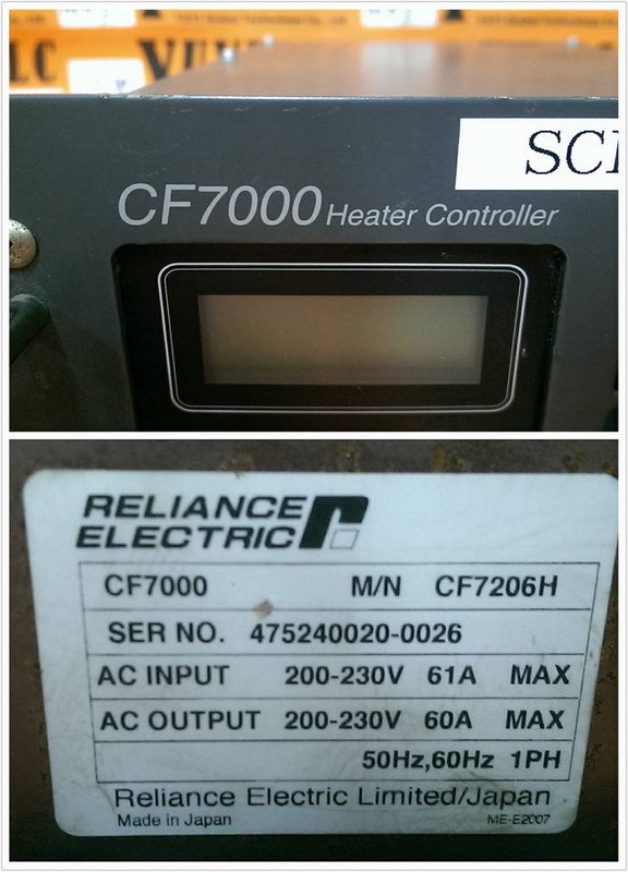 RELIANCE CF7000 M/N CF7206H HEATER CONTROLLER - 裕益科技自動化設備可程式編碼器PLC分散式控制 ...