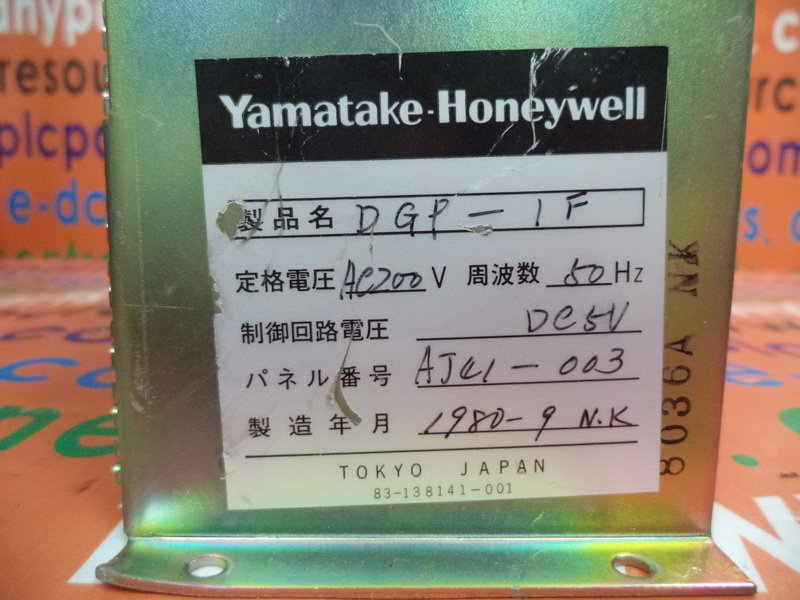 YAMATAKE HONEYWELL DGP-4、DGP-1F (DELTA 2000 5001000) - PLC DCS SERVO ...