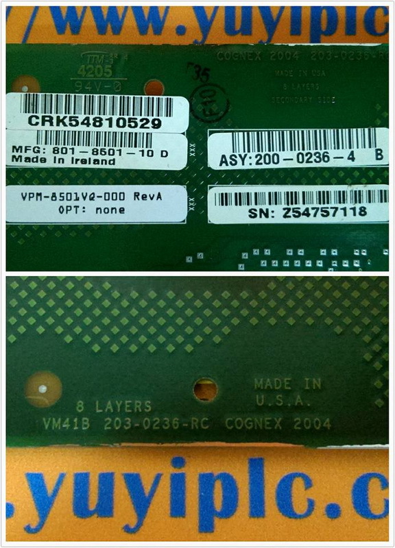 COGNEX VPM-8501VQ-000 REV A / 200-2036-4 B CARD (3)