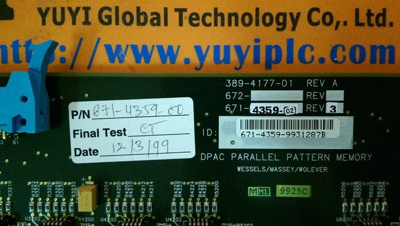 CREDENCE 671-4359-00 DPAC PARALLEL PATTERN MEMORY CARD - 裕益科技自動化設備可程式 ...