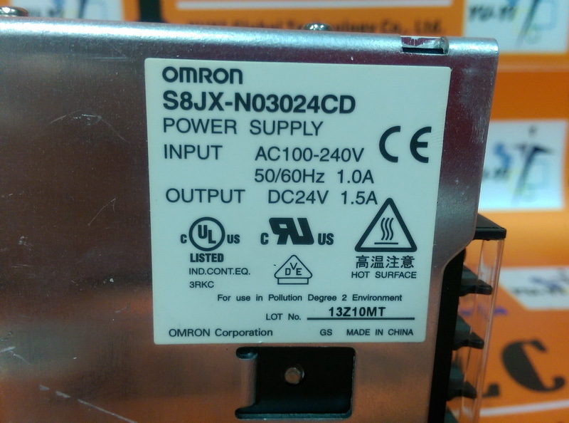OMRON S8JX-N03024CD POWER SUPPLY - PLC DCS SERVO Control MOTOR 