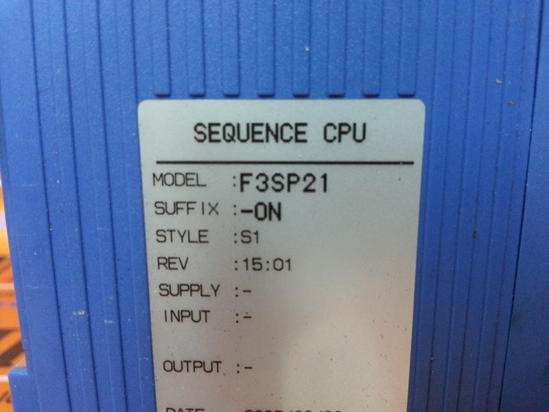 YOKOGAWA F3SP21-0N F3SP21-ON SEQUENCE CPU MODULE - 裕益科技自動化設備可程式編碼器PLC分散 ...
