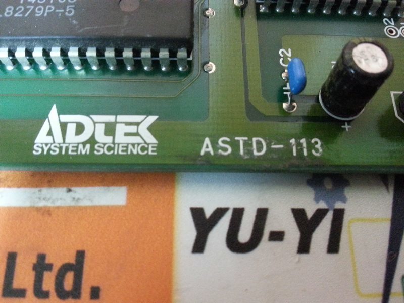 ADTEK ASTD-113 BOARD CARD MODULE - PLC DCS SERVO Control MOTOR POWER ...
