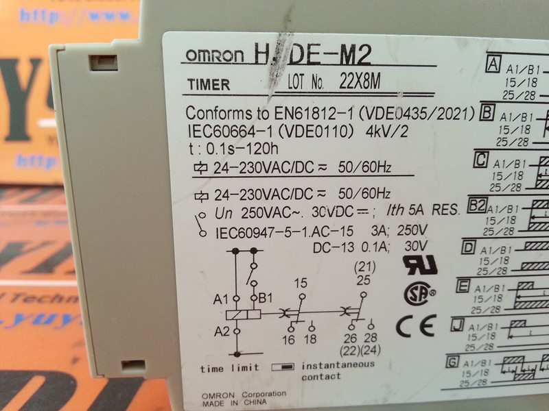 Схема подключения omron h3y 2