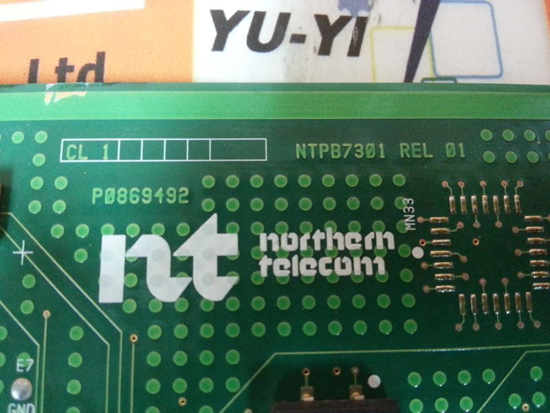 NORTHERN TELECOM NTPB7301 REL 01 P0869492 BOARD - PLC DCS SERVO Control ...